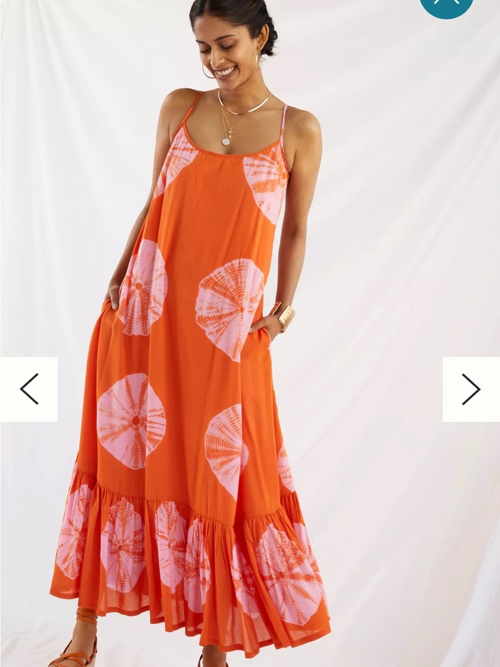 Norblack norwhite Tie-Dye Maxi Dress